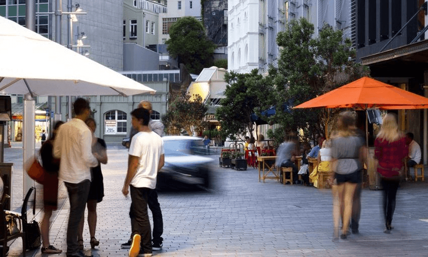 Fort Street, which is sort of pedestrianised. Photo: Auckland Design Manual