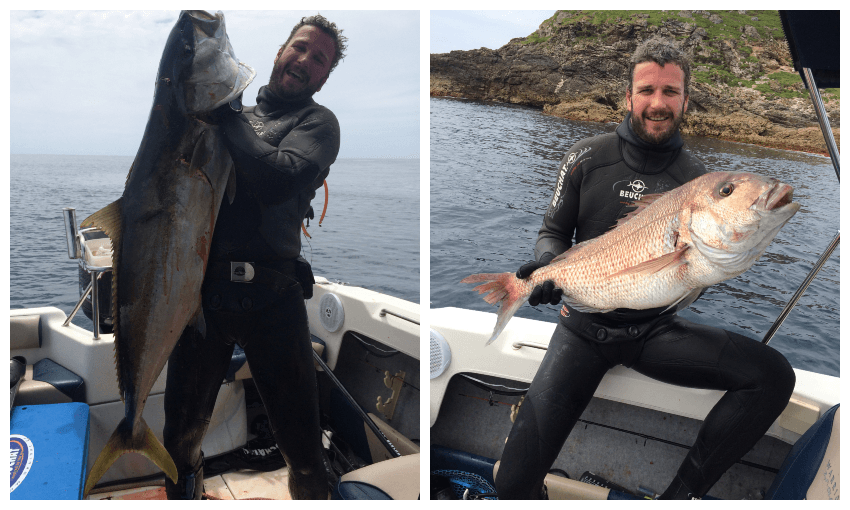 Ant Broadhead and some very big fish (Image: supplied).  
