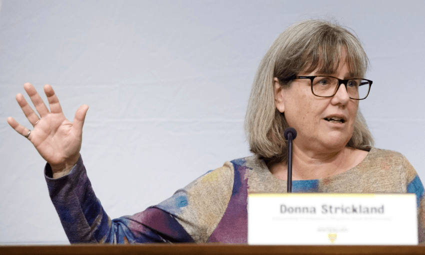 Professor Donna Strickland – good enough for a Nobel Prize, but not a wikipedia page? (Getty Images)  
