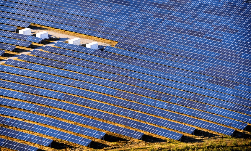 Solar farms are great when the sun is shining, but when it’s not you’d better hope you’ve saved some energy up (Getty Images)  
