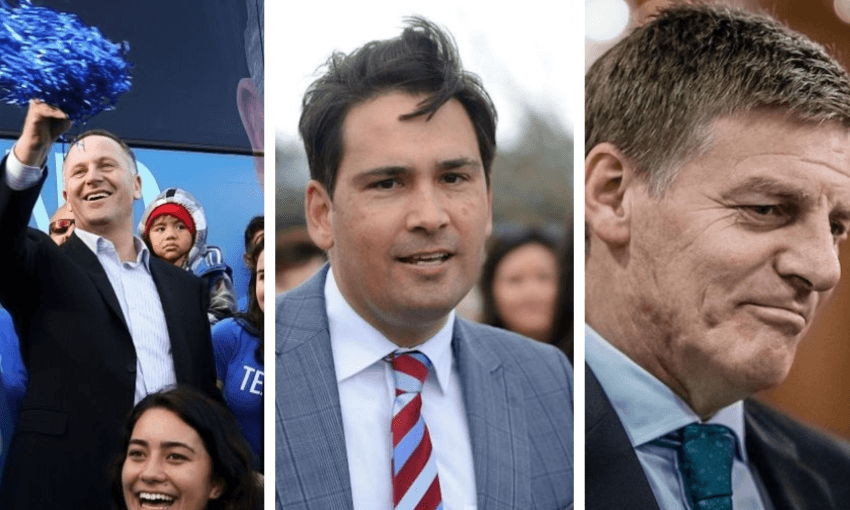 Simon Bridges has been leader less than a year. Is it fair that he’s carrying the can for National’s culture? (Getty Images)  
