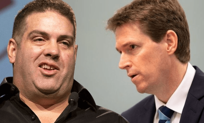 Cameron Slater and Colin Craig. Photos: RNZ