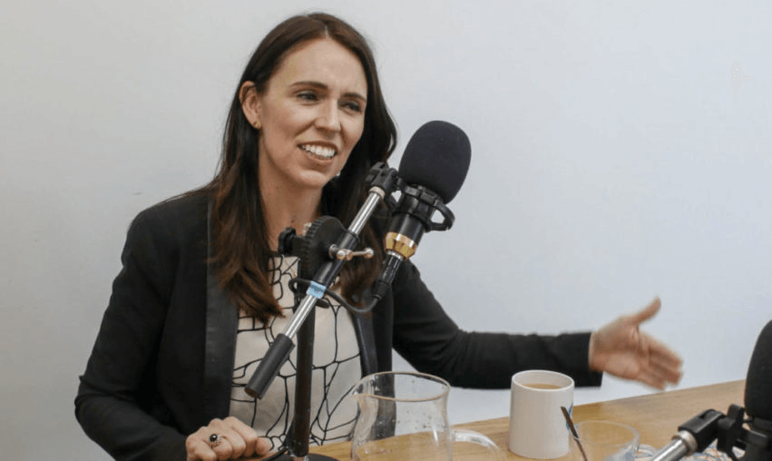Jacinda Ardern in conversation with the Spinoff. Photo: Madeleine Chapman