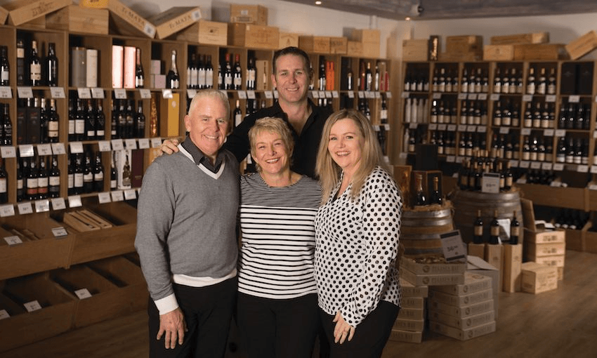 Jeff and Virginia Poole, Richard Poole and Tracey Hawes of Fine Wine Delivery Co (Photo: Supplied) 
