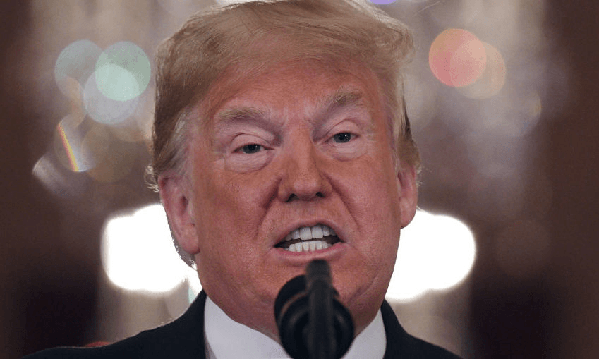 Donald Trump speaks during a post-election press conference at the White House following the midterm elections.  Photo: JIM WATSON/AFP/Getty Images 
