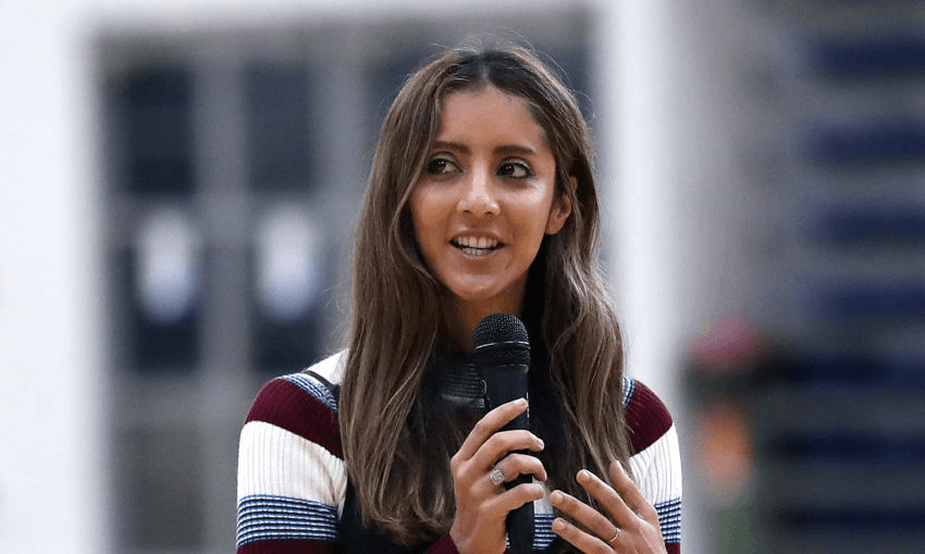 Golriz Ghahraman, an MP who initially moved to New Zealand as a refugee. Photo by Fiona Goodall/Getty Images 
