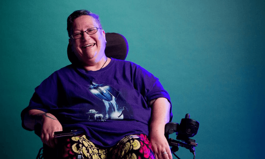 Whānau hauā and disability advocate, Dr Huhana Hickey. Image: lifeunlimited.net.nz  
