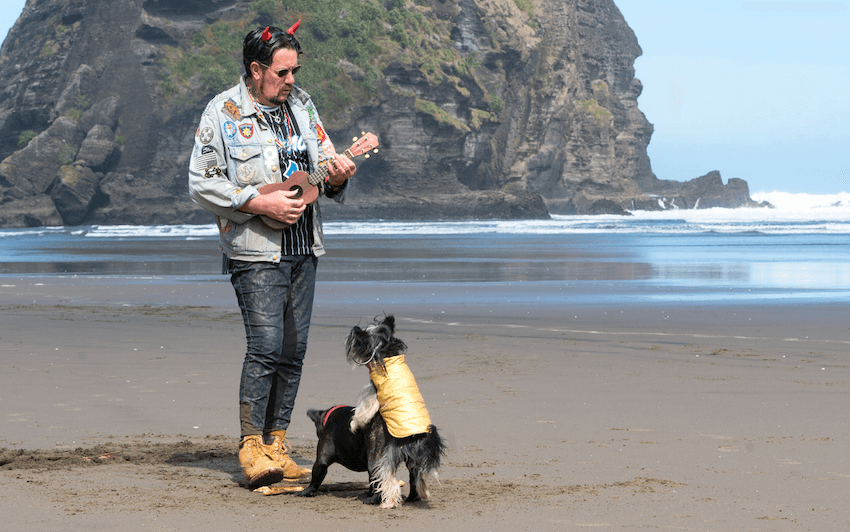 Brent and friends pose for a Spinoff photoshoot 
Credit: Mark Jephson 
