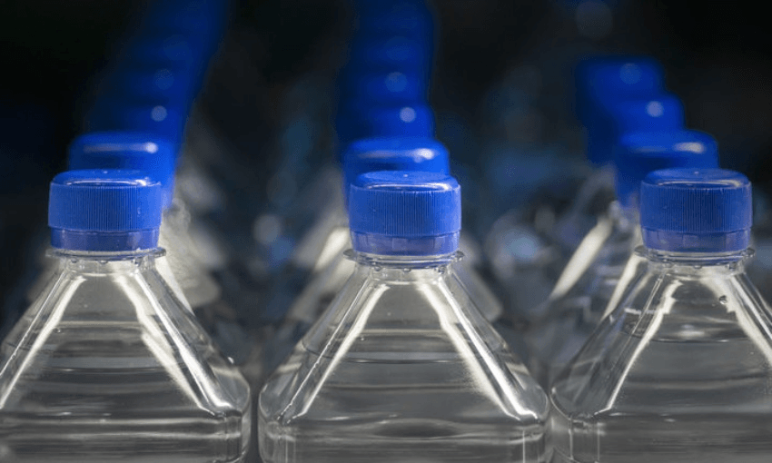 Commercial water bottling is becoming increasingly controversial (Image/Radio NZ)  
