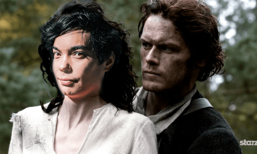 Sam watched forty-two episodes of Outlander in a week and this is now him. 
