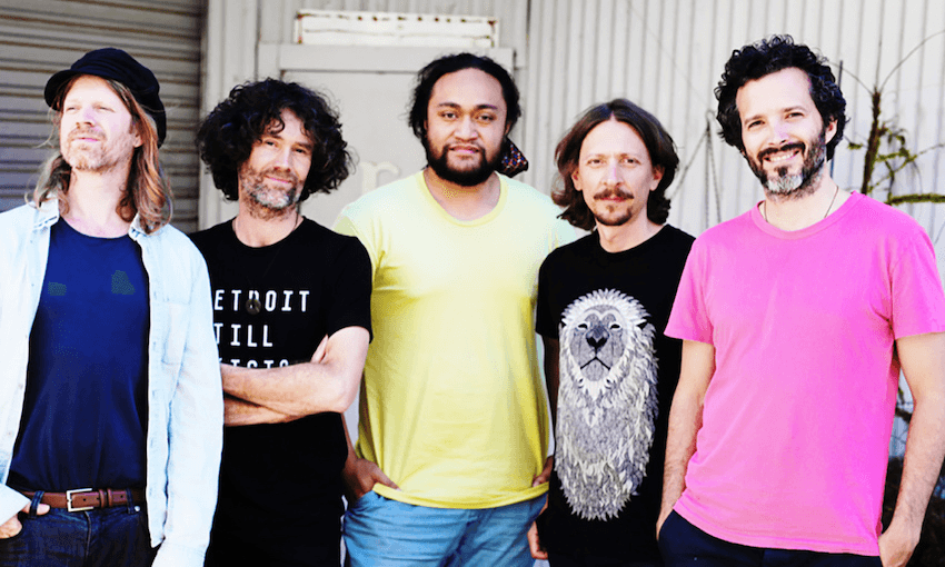 JUSTIN FIREFLY, NIGEL COLLINS, BEN LEMI, AGE PRIOR, BRET MCKENZIE ARE STRANGE CARAVAN (PHOTO: SUPPLIED) 

