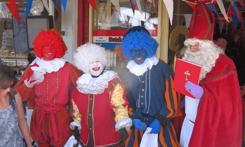 The interklaas parade held by Dutch Delights now has people painted in the three colours of the Dutch flag instead. (Photo: Facebook/Dutch Delights)