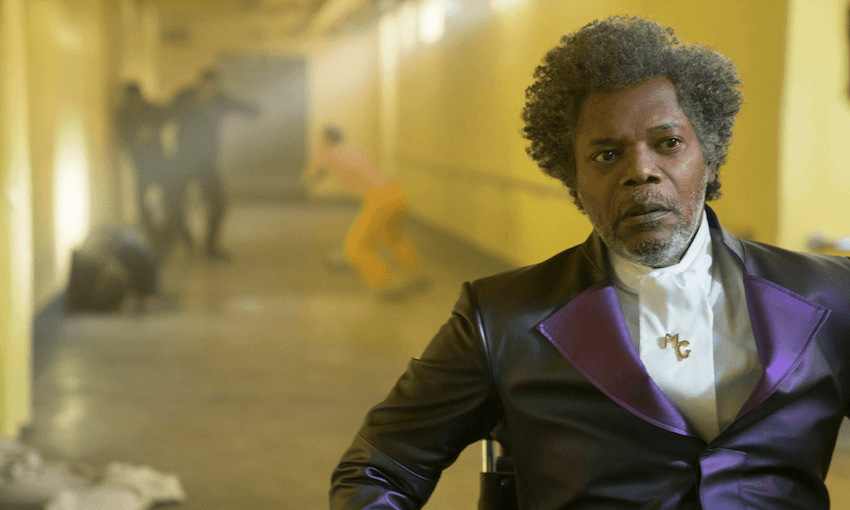Samuel L. Jackson as Elijah Price/Mr. Glass in Glass, written and directed by M. Night Shyamalan. (Photo Credit: Jessica Kourkounis/Universal Pictures).