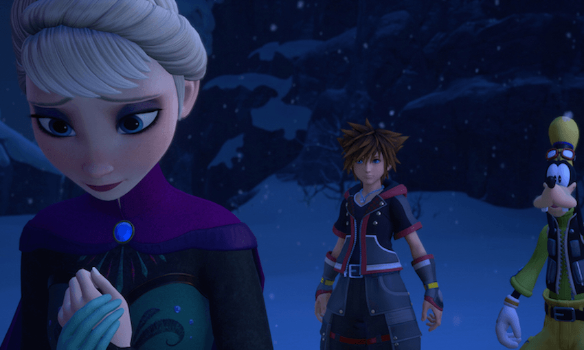 Yes, in Kingdom Hearts 3 you can play in the Frozen world. 
