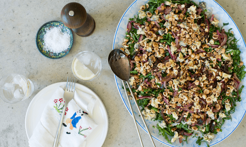 Blue cheese, leafy greens, hazelnuts: nailing the summer salad (Photo: Emma Boyd)  
