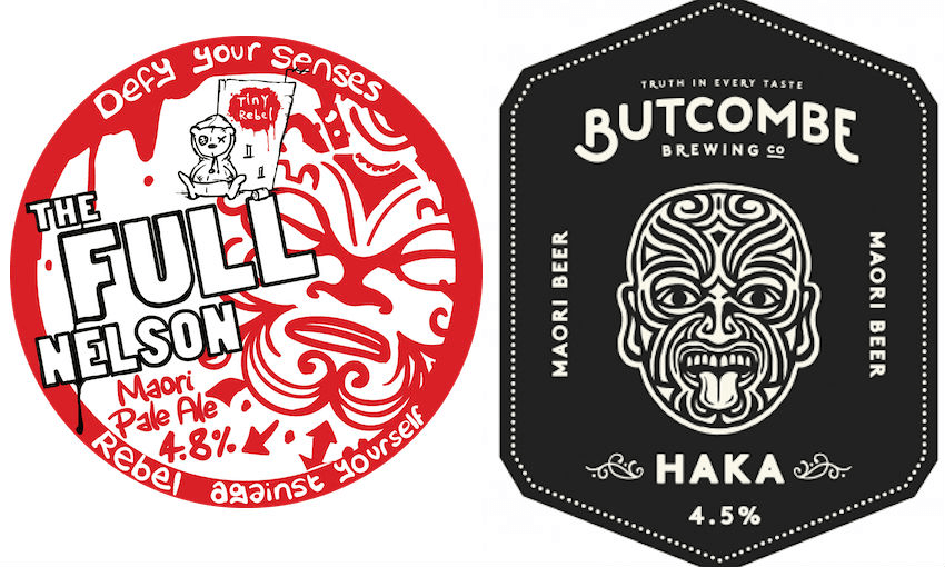 Tiny Rebel’s The Full Nelson ‘Maori Pale Ale’ and Butcombe’s Haka ‘Maori Beer’  
