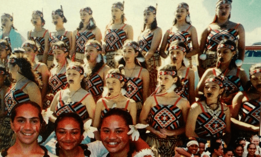 Ngā Wāhine Toa o Maungawhau, Polyfest 1996. Image: Sarah Mariu