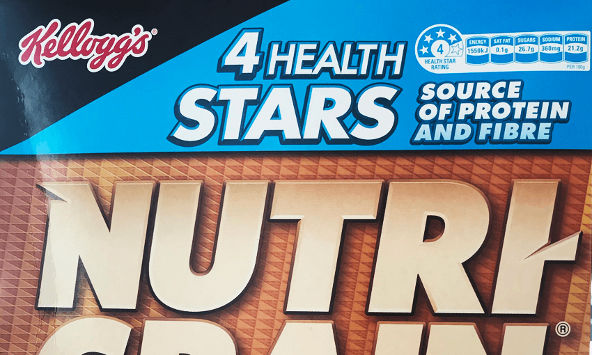 Nutri-Grain’s 4 health star rating 
