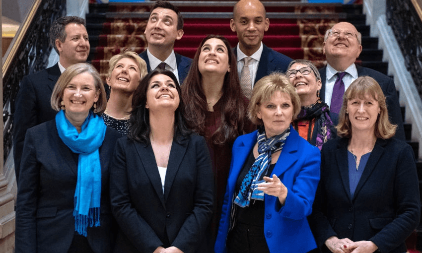 Britain’s new Independent Group, but will they all be able to look the same way? (Photo by Chris J Ratcliffe/Getty Images) 
