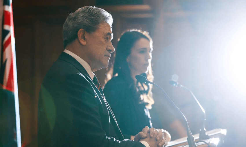 Winston Peters and Jacinda Ardern (Getty Images)  
