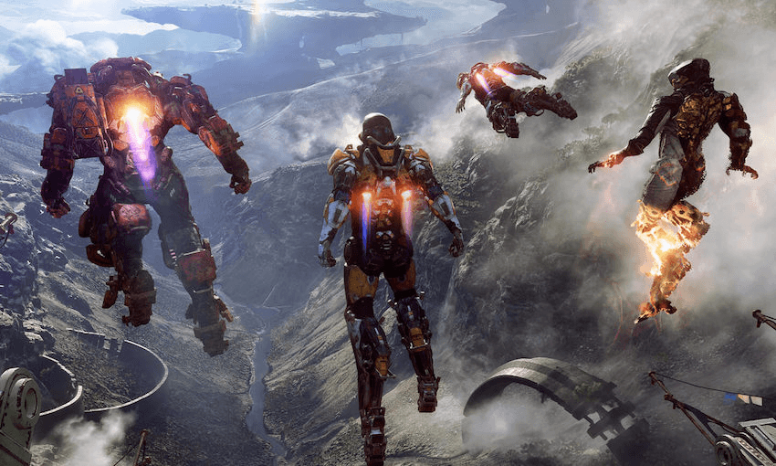 A still from BioWare’s Anthem.