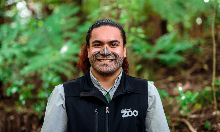 Hōhepa Waenga, an educator at Auckland Zoo (photo: supplied). 
