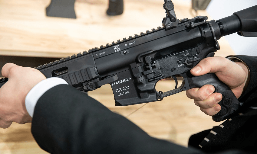 So-called ‘sporterised’ semi-automatic rifles like the AR-15 are easily converted into military-style weapons. (Photo: Getty.) 
