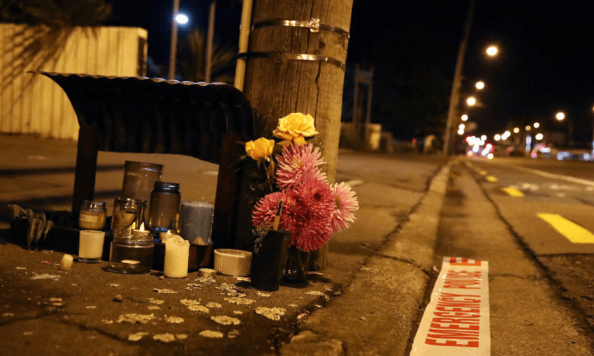 Deans Avenue near the Al Noor Mosque in Christchurch at dawn. Photo by Fiona Goodall/Getty Images 
