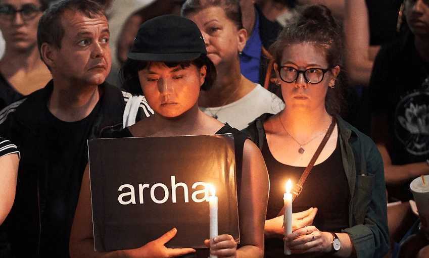 A Candelit Prayer is held outside the State Library of Victoria (Photo: Jaimi Chisholm/Getty Images) 
