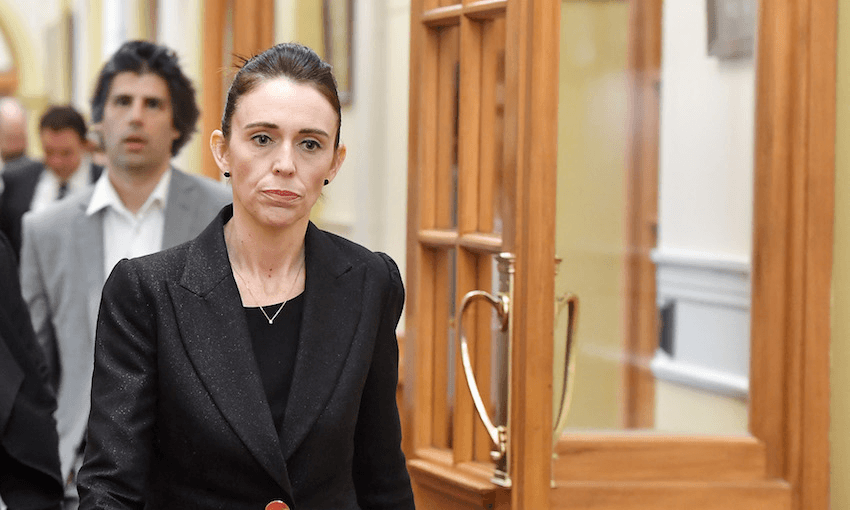 Prime Minister Jacinda Ardern on her way into Parliament on March 19, 2019. Photo: Mark Tantrum/Getty Images 

