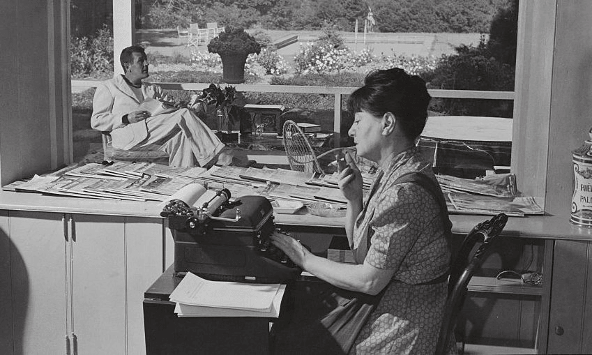 Regrettably Dorothy Parker will not be attending the Auckland Writers Festival, but here she is, in 1937.  (Photo by Jacob Lofman/Condé Nast via Getty Images) 
