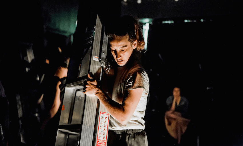 Julia Croft in rehearsal for Working on my Night Moves. Photo credit: Julie Zhu. 

