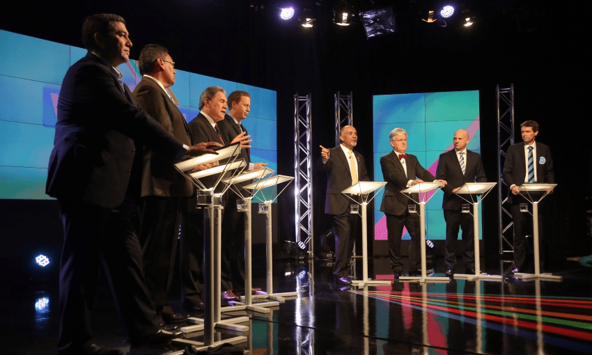 The minor party leaders debate on TVNZ in 2014 (Getty Images)  
