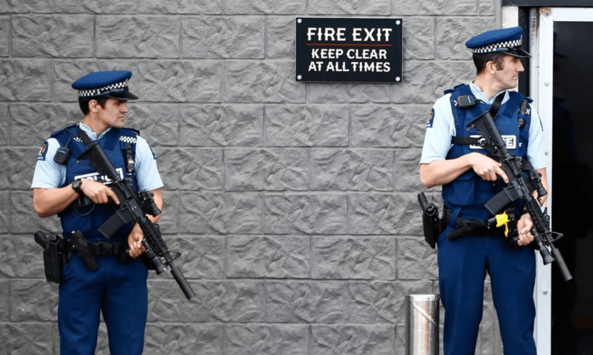 Armed police during a raid on the Headhunters gang in 2015 (Photo: Getty Images)  
