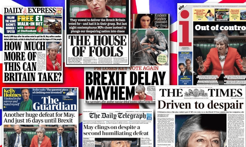Brexit headlines in 2019 
