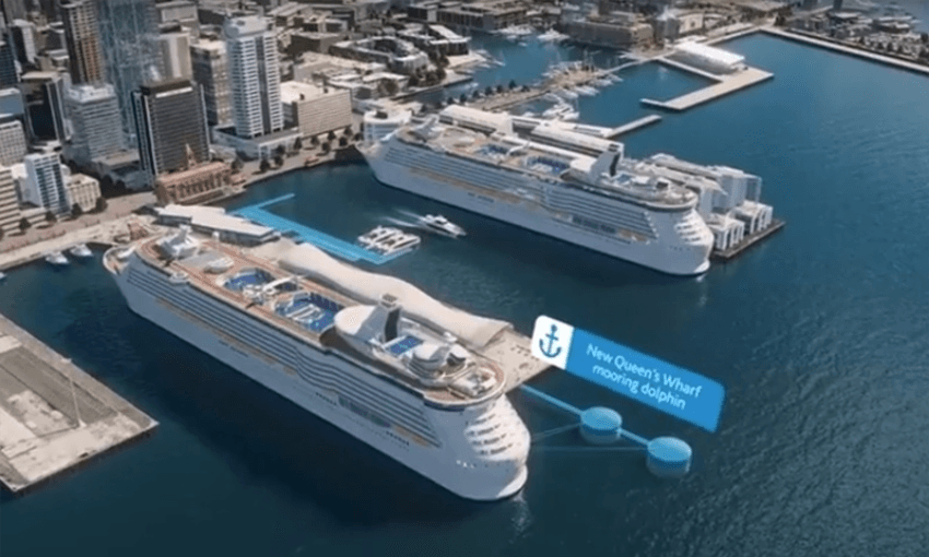 The ‘dolphins’ proposed for the Waitemata Harbour 
