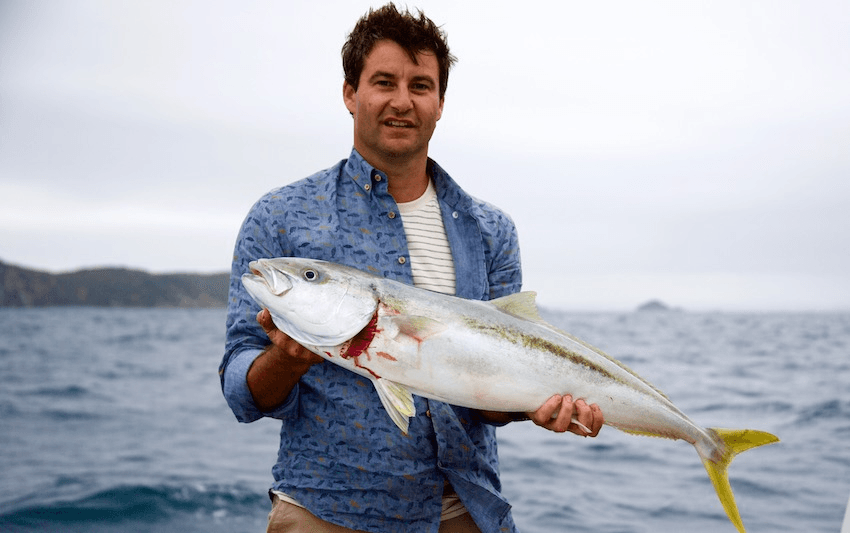 Clarke Gayford on Fish of the Day. (Photo: Simon Day/The Spinoff) 
