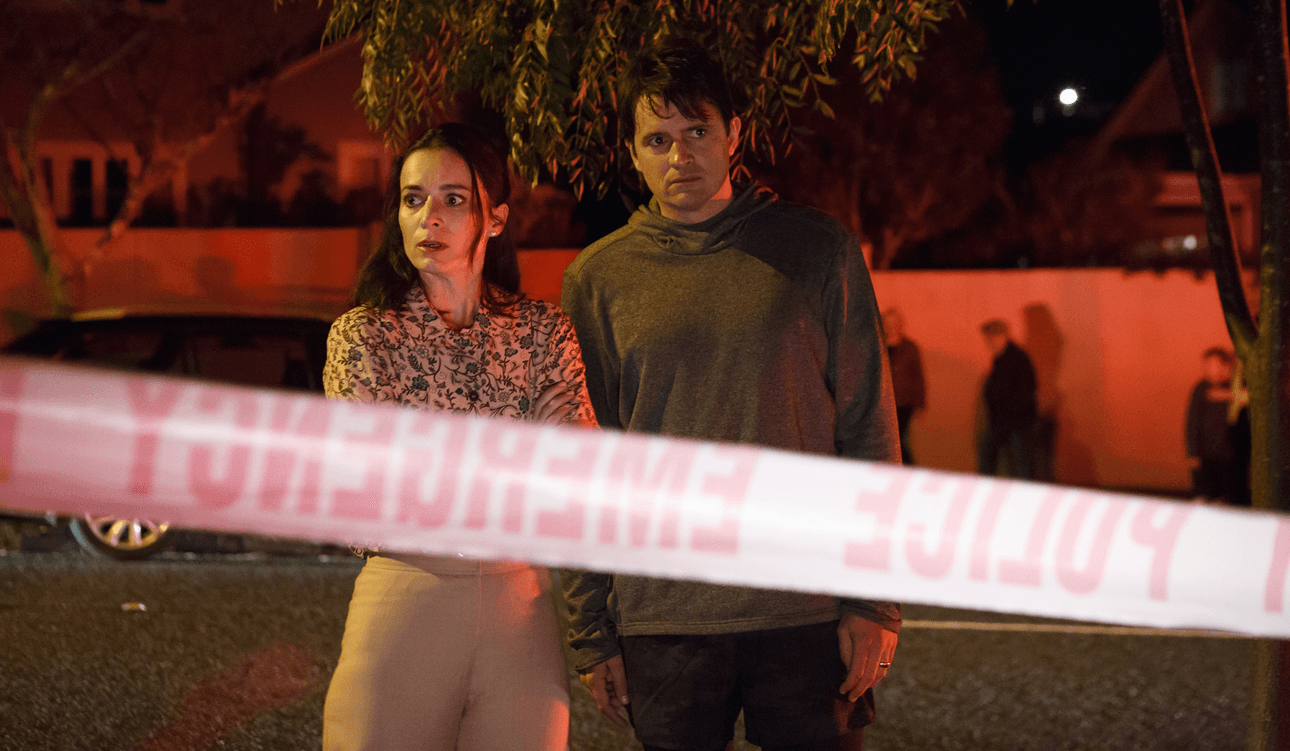 Jodie Hillock and Matt Minto in TVNZ1’s The Bad Seed.