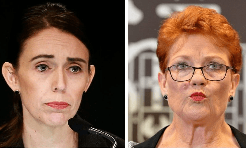 Jacinda Ardern and Pauline Hanson. Photos: Getty 
