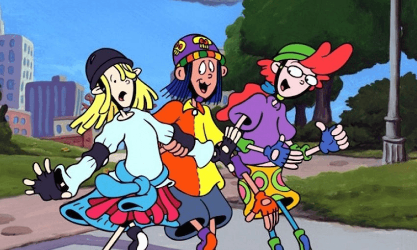 Roller-blading, red hair, and progressive feminism! It’s Pepper-Ann! 
