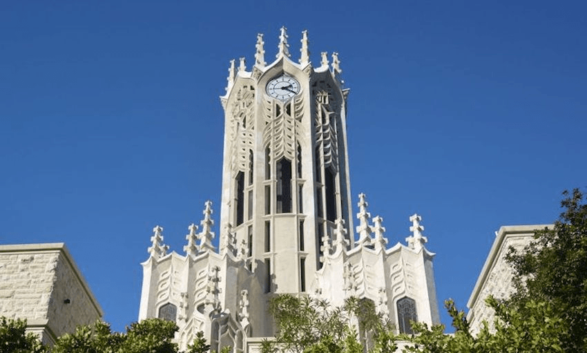 The University of Auckland clocktower (supplied) 

