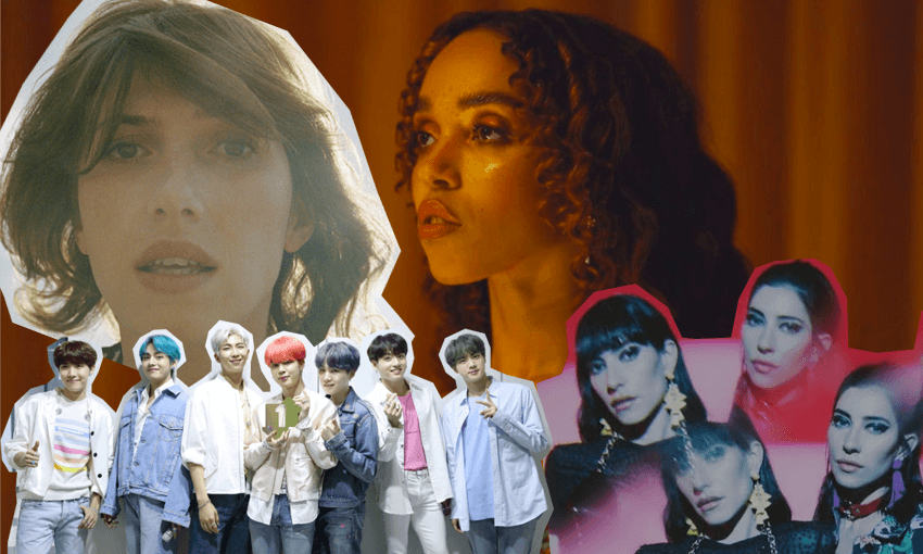 Aldous Harding, FKA Twigs, BTS and The Veronicas are all on our Songs of the Month for April. 
