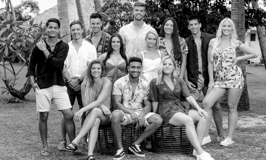 Once they were in colour, but now they’re history. It’s the season two cast of Heartbreak Island. 
