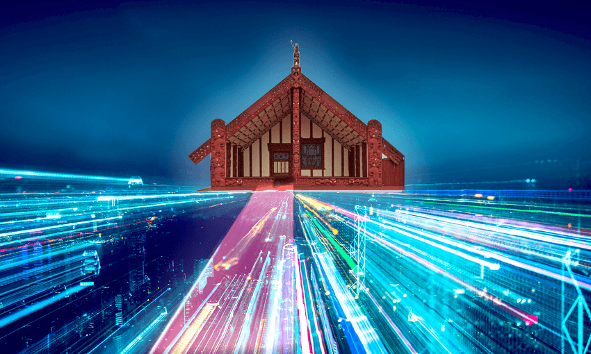 digital marae looking futuristic