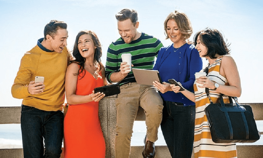 Multi-level marketing company Arbonne’s website features stock images of successful sales people (Photo: Arbonne) 
