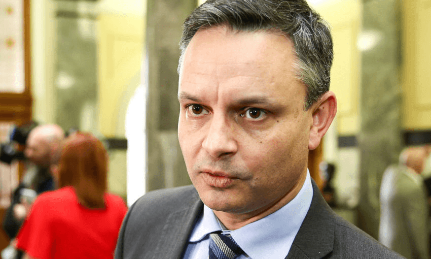 James Shaw will need to re-stand for the co-leadership after more than 25% of delegates voted to reopen nominations. (Photo by Hagen Hopkins/Getty Images) 
