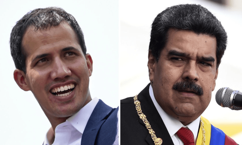 Depending on your point of view, both of these two guys are either the legitimate or illegitimate President of Venezuela (Getty Images)