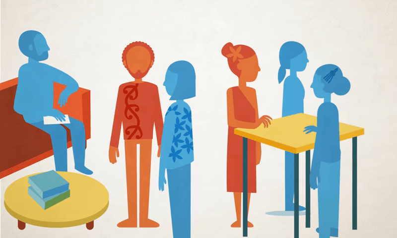 A still from an explainer video issued by the inquiry 
