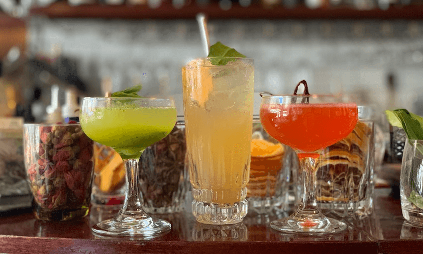 These three cocktails are not the three cocktails below but they are three cocktails nonetheless (from Wellington bar Crumpet) (Photo: Supplied)   
