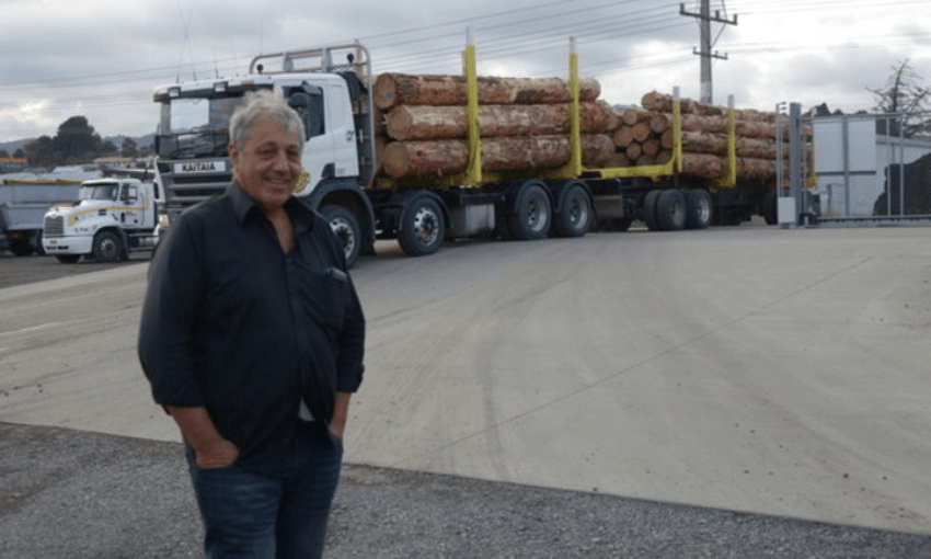Logging truck company boss Stan Semenoff (File photo, Radio NZ) 
